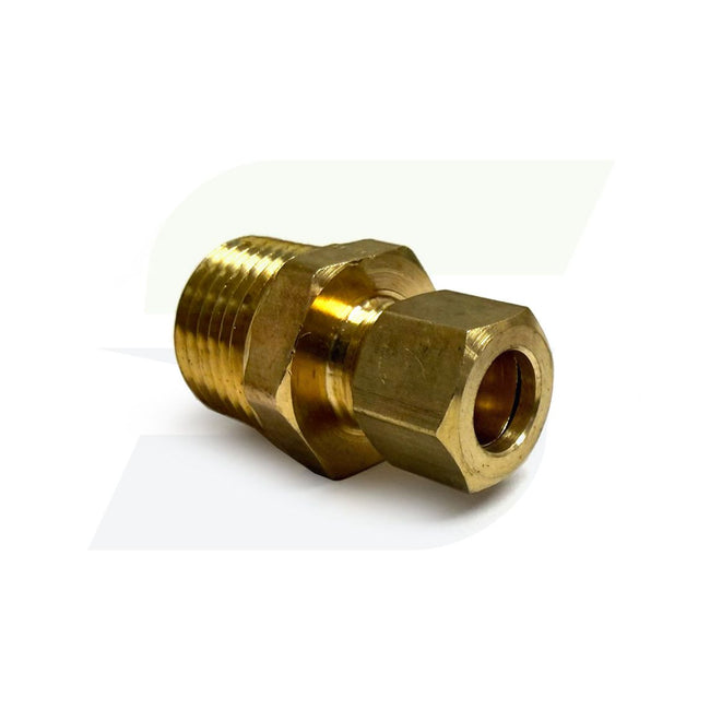 Jones Stephens Brass Compression x Male Connector, Lead Free
