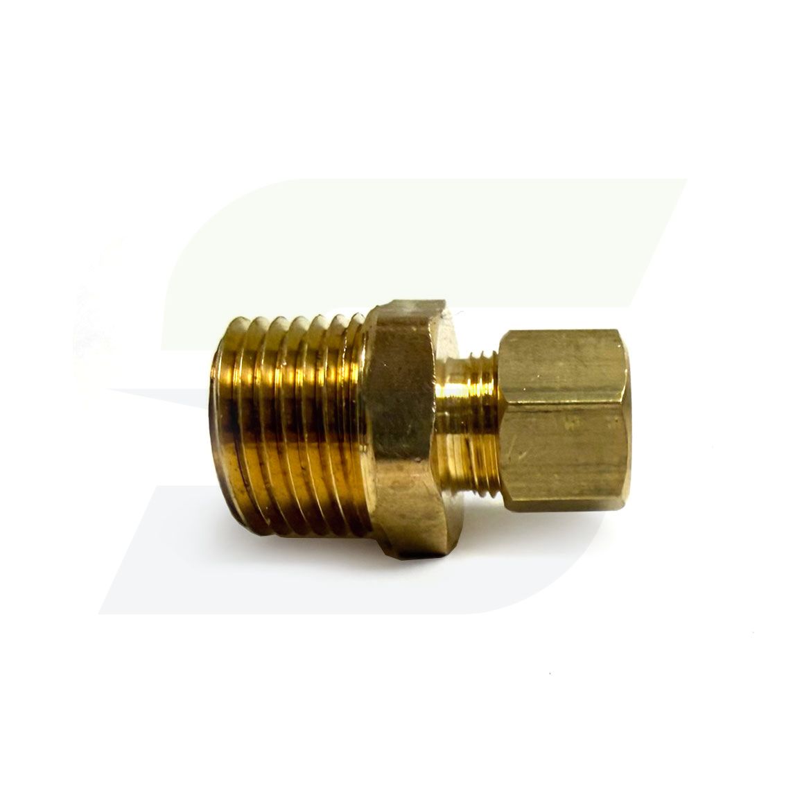 Jones Stephens Brass Compression x Male Connector, Lead Free