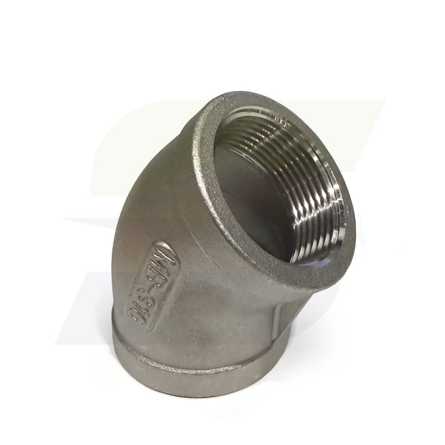 K602-20 - 1-1/4" Threaded 90 Degree Elbow, 316 Stainless Steel