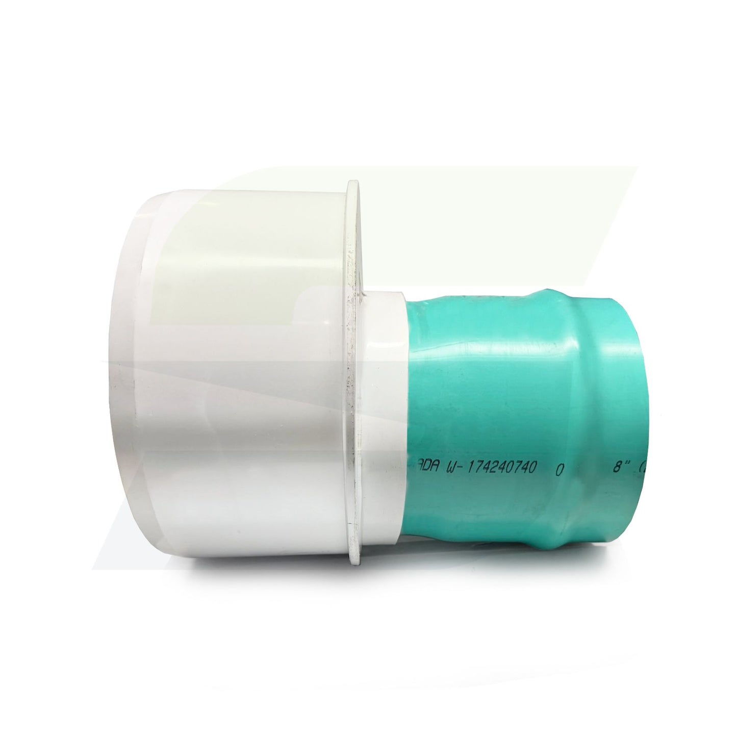 L13012-8 - 12" Spigot x 8" Gasketed Sewer SDR35 Eccentric Increaser Bushing - Gasketed SDR 35 PVC Sewer Fitting