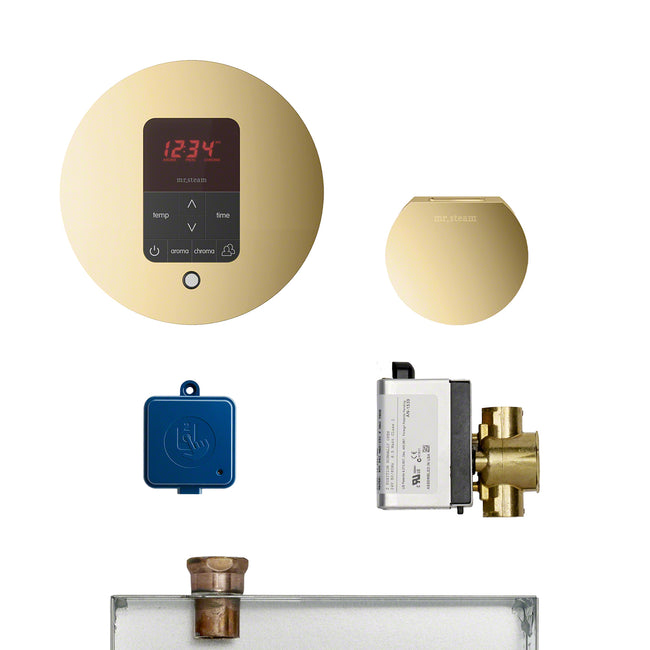 MSBUTLER1RD-PB - Butler Steam Generator Control Kit / Package - Round - Polished Brass