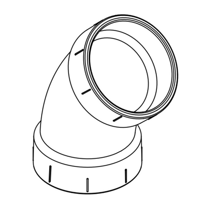 gasketed 45 elbow sewer fitting 