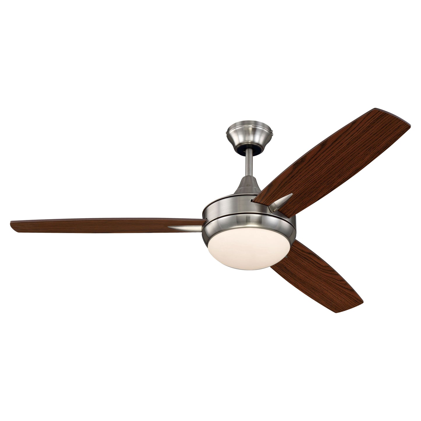TG52BNK3 - Targas 52" 3 Blade Ceiling Fan with Light Kit - Brushed Polished Nickel