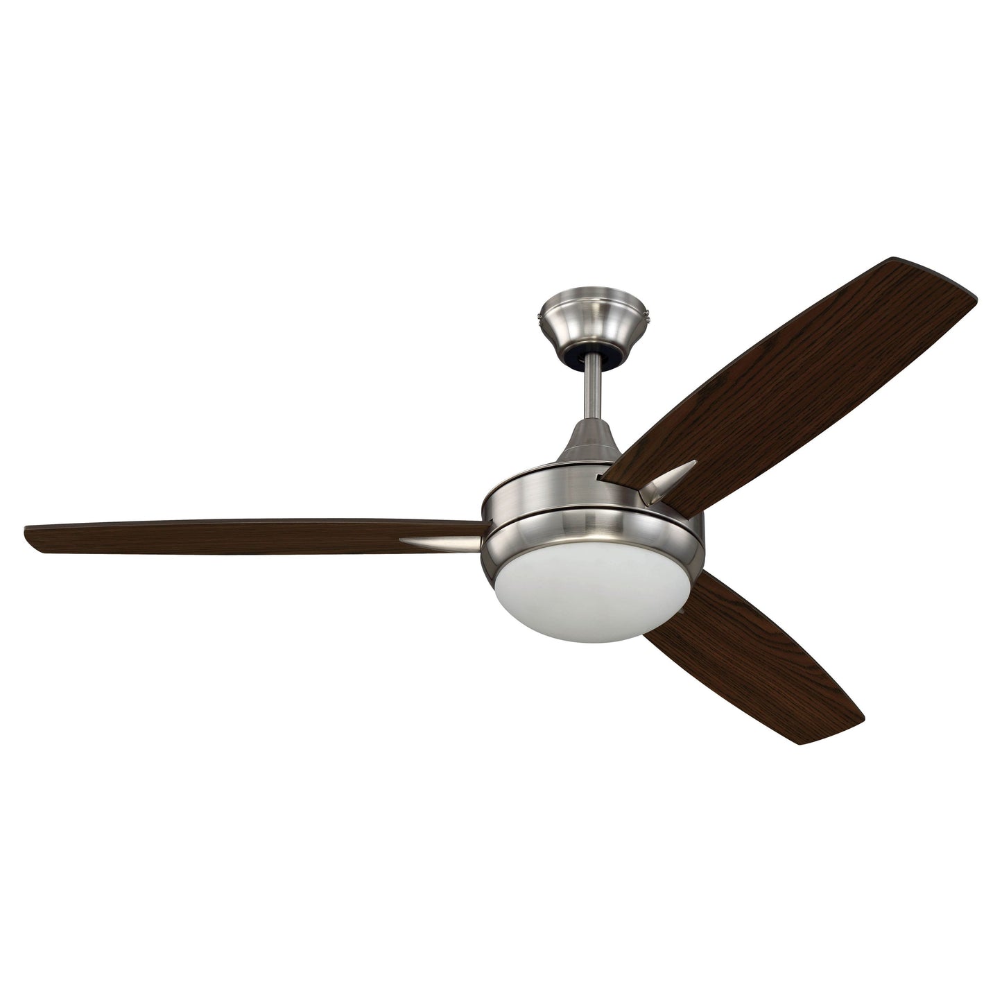 TG52BNK3 - Targas 52" 3 Blade Ceiling Fan with Light Kit - Brushed Polished Nickel