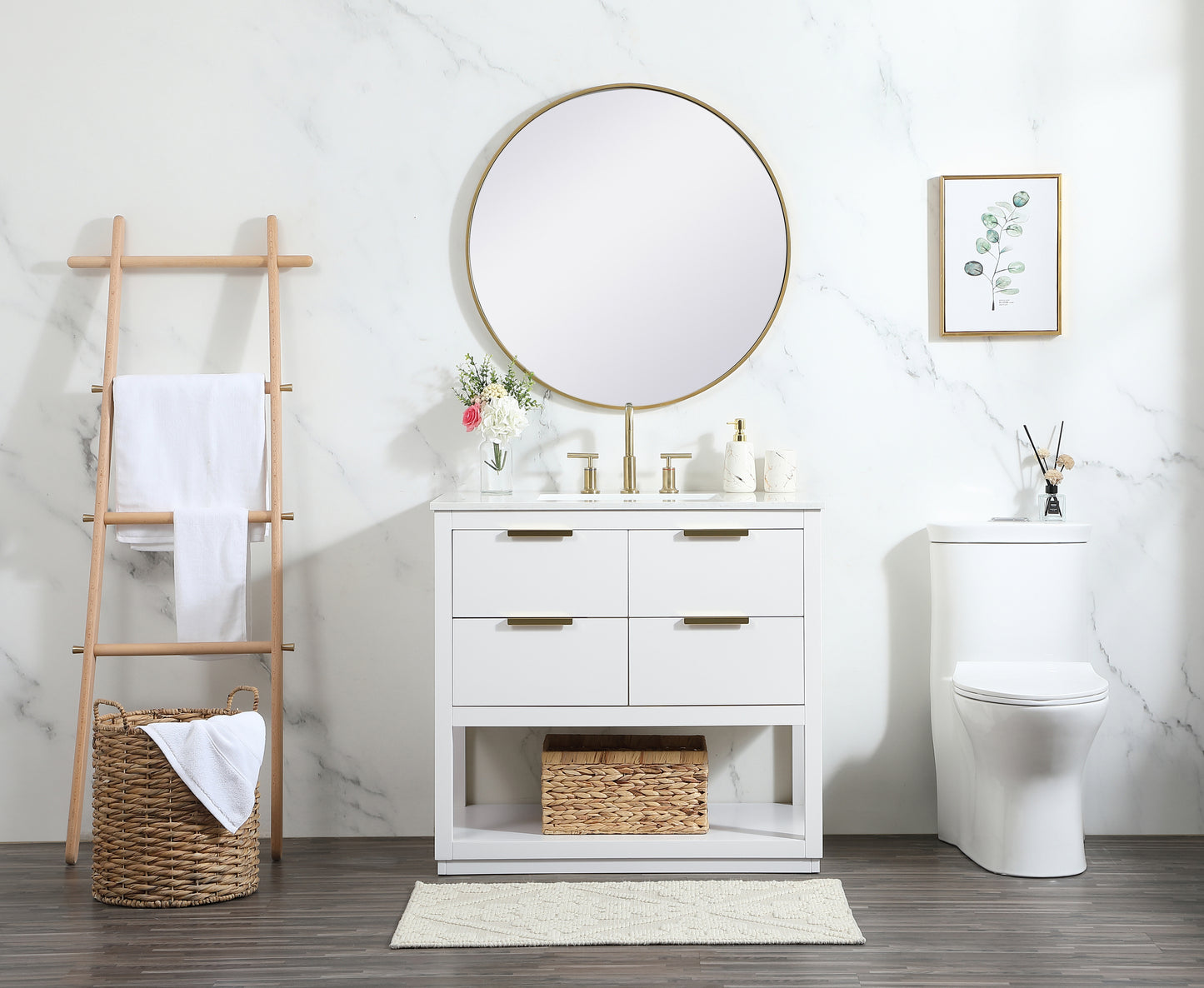VF19236WH 36" Single Bathroom Vanity in White