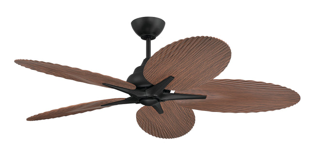 GTY52FB5 - Getaway 52" 5-blade Outdoor Wet Rated Celing Fan 52" 5 Blade Indoor Outdoor Ceiling Fan - Flat Black