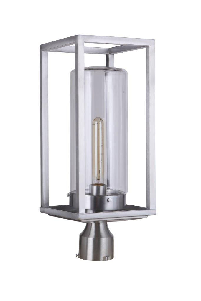 ZA4825-SA - Neo 1 Light 17" High Post Mount - Satin Aluminum