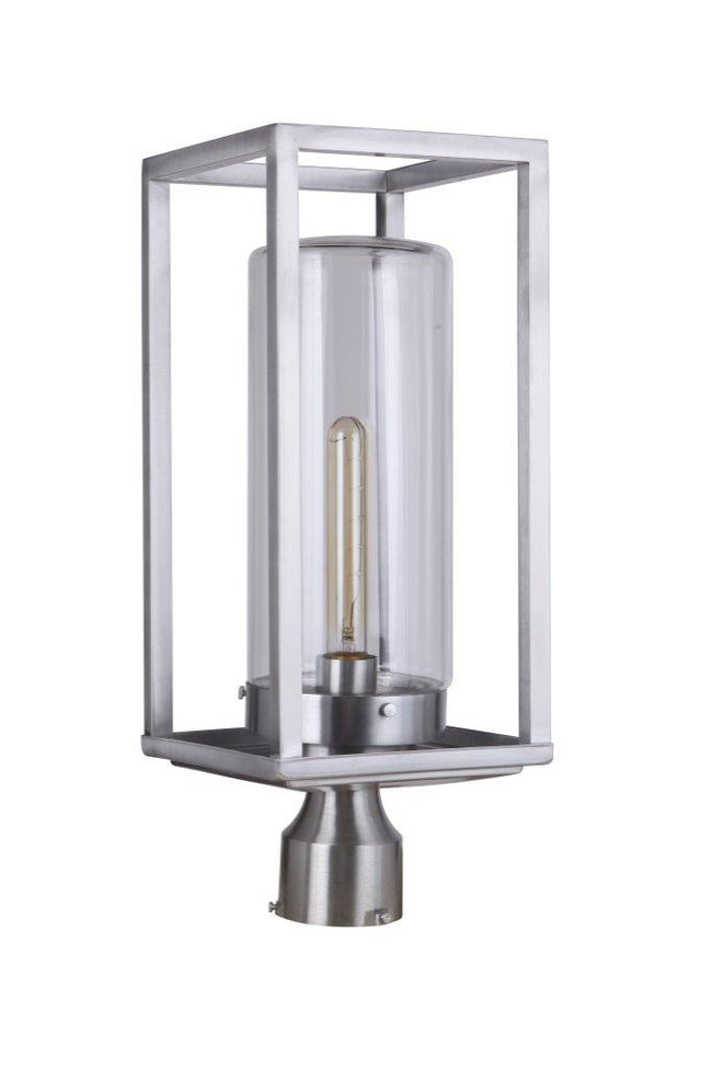 ZA4825-SA - Neo 1 Light 17" High Post Mount - Satin Aluminum
