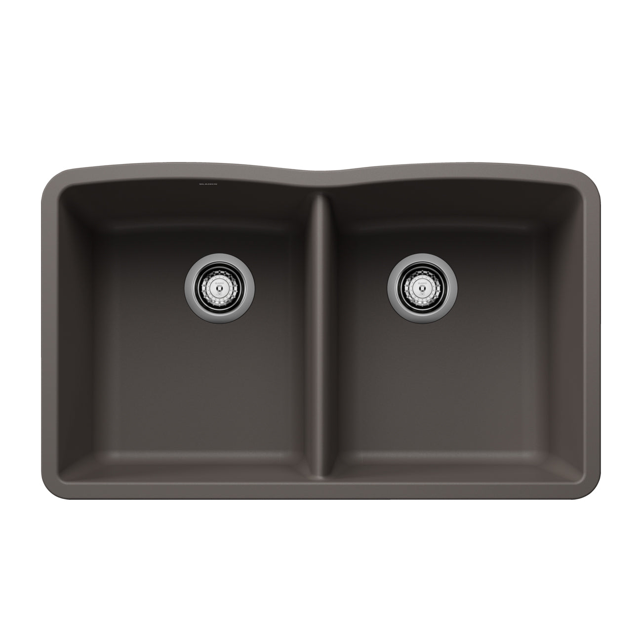 443105 - 32" Diamond Equal Double Bowl Undermount Kitchen Sink - Volcano Gray