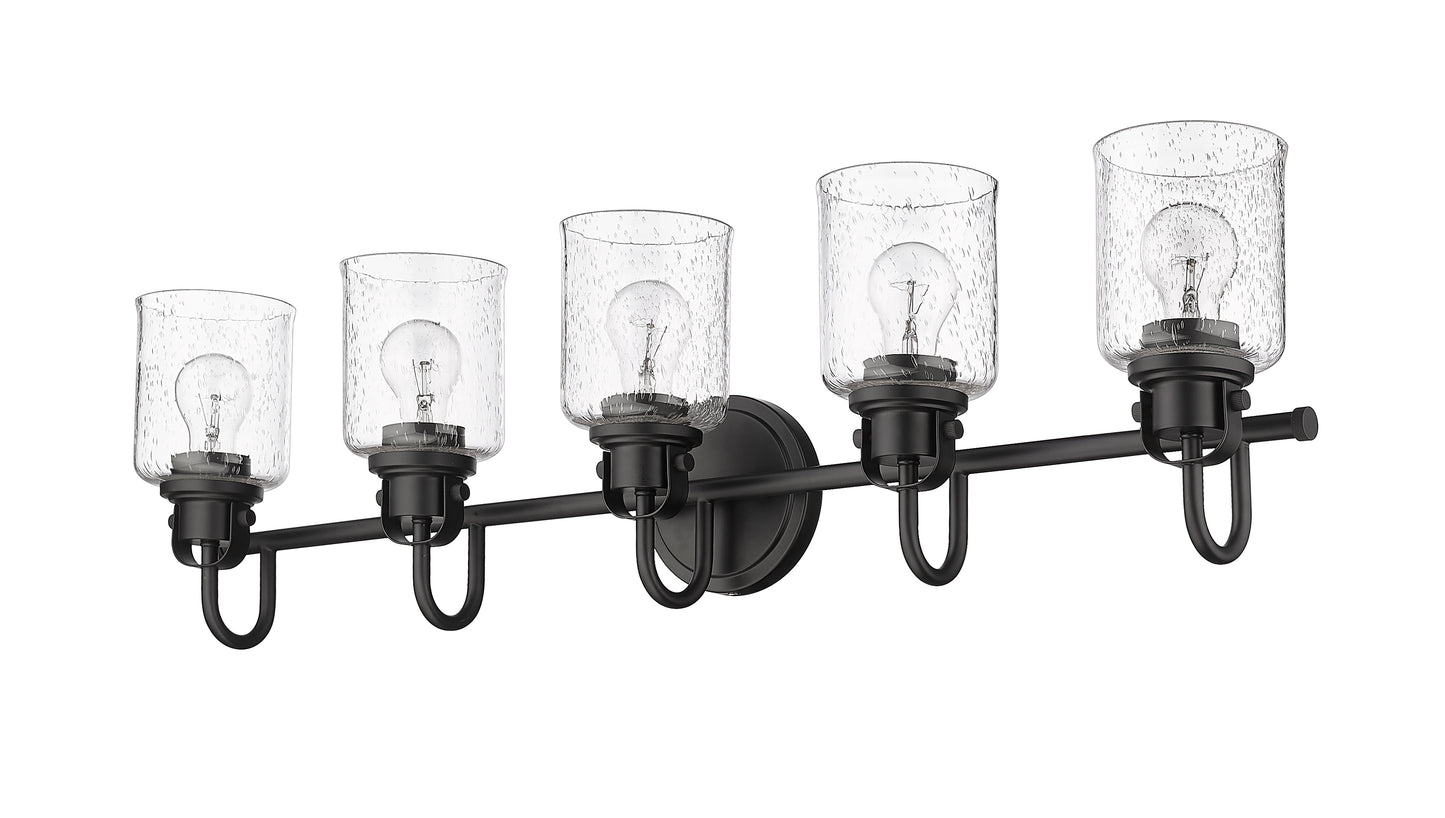 340-5V-MB - Kinsley 5 Light 35" Vanity - Matte Black