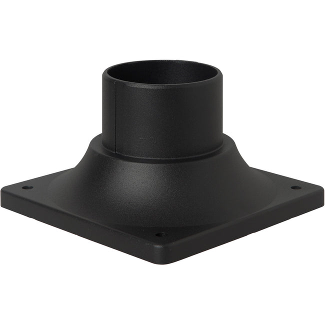 Z202-TB - Post Adapter Cast 3.43" High Outdoor Pier base - Textured Black