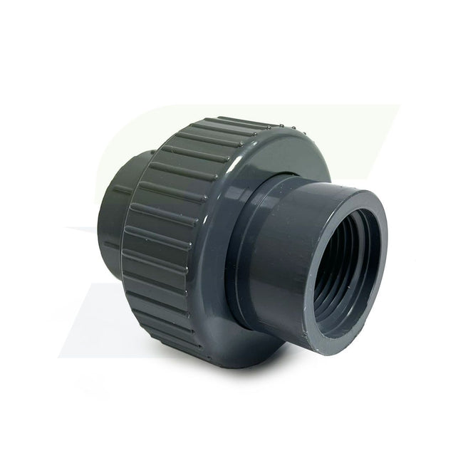 858-010 - 1" Schedule 80 PVC Union with Viton O-Ring - FNPT x FNPT