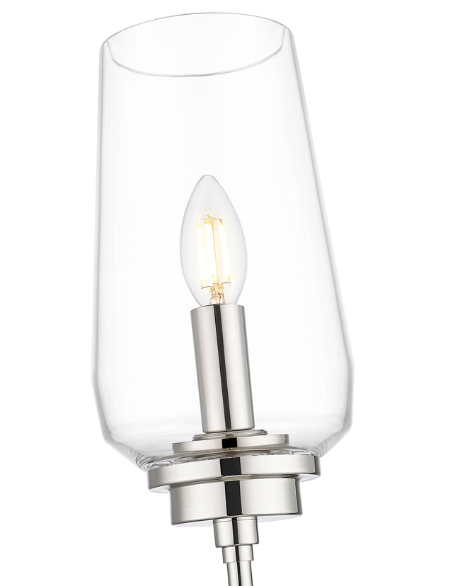 2013-1S-PN - Clara 1 Light Wall 26" Sconce - Polished Nickel