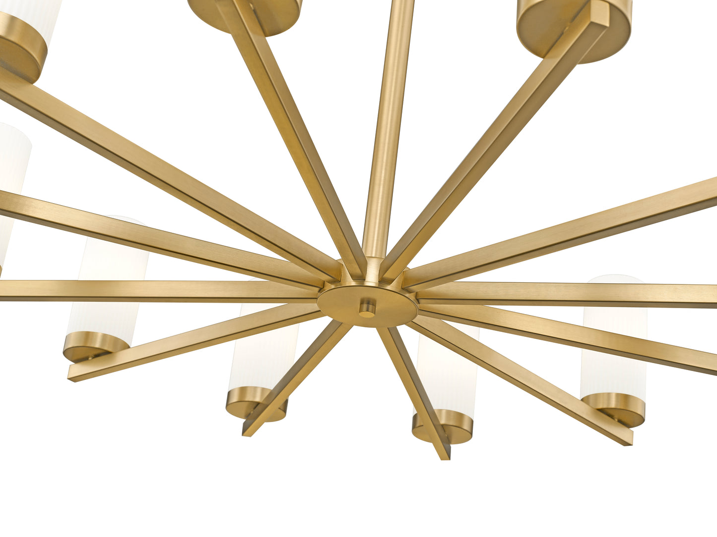 3044-12MGLD - Danica 12 Light 39" Chandelier - Modern Gold