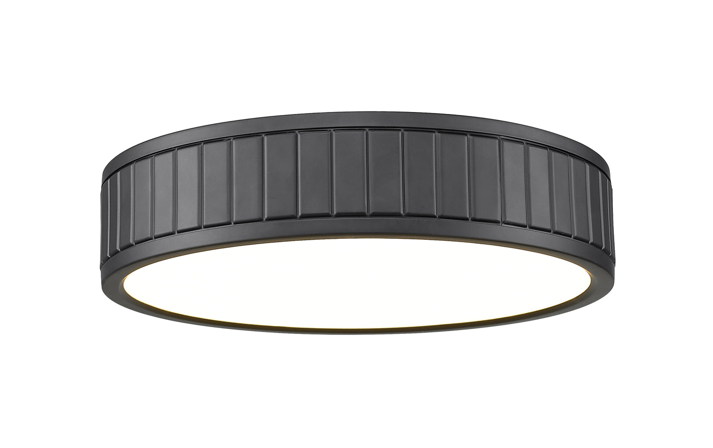 1005F12-MB-LED - Madison 1 Light Flush 12" Mount - Matte Black