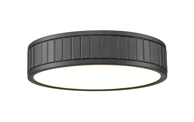 1005F12-MB-LED - Madison 1 Light Flush 12" Mount - Matte Black