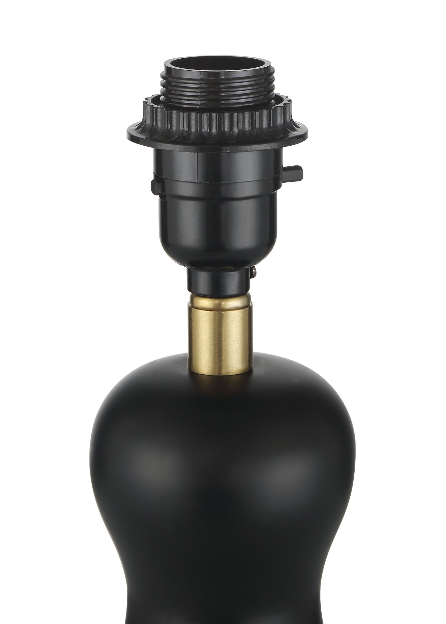 87020FBSB-T - Gloria 1 Light 18" High Table Lamp - Flat Black / Satin Brass