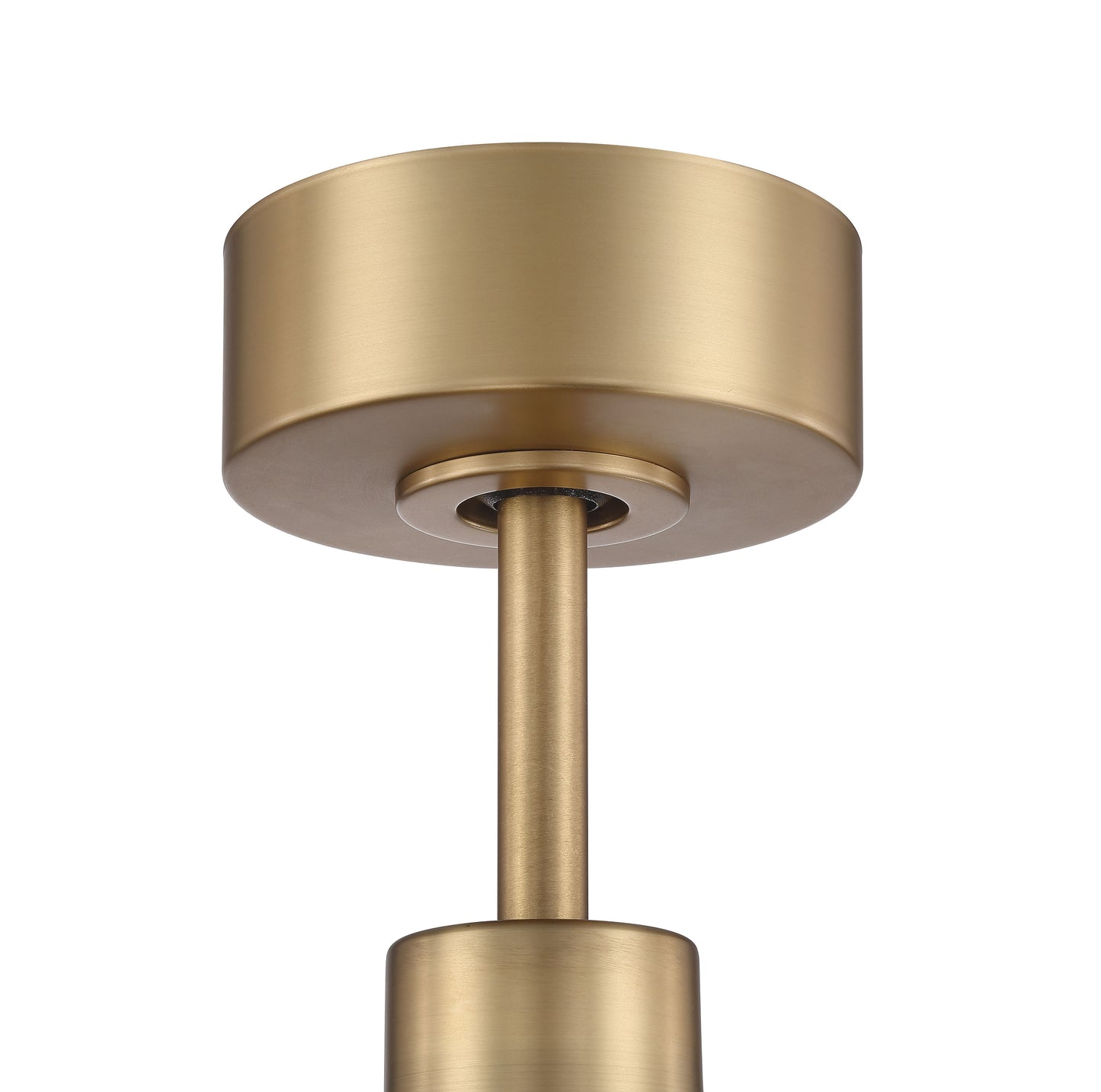 GRG56SBFB4-NWF - Gregory 56" Indoor Ceiling Fan with no Wifi 56" 4 Blade Ceiling Fan with Light Kit - Satin Brass