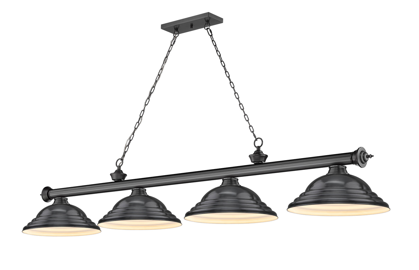 2306-4BP-SBP - Cordon 4 Light 82" Billiard - Bronze Plate