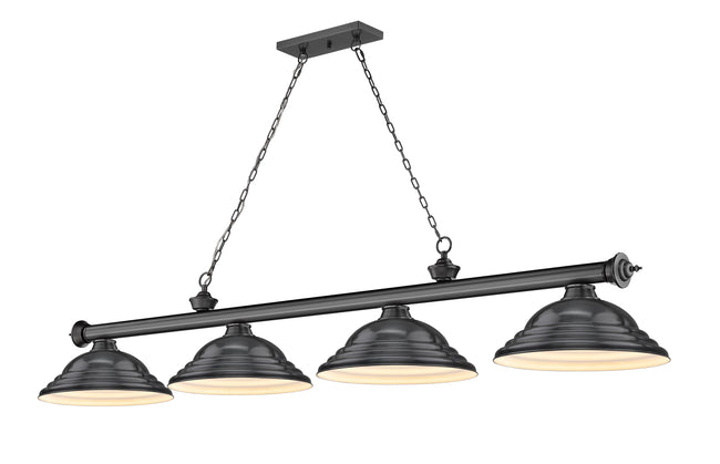 2306-4BP-SBP - Cordon 4 Light 82" Billiard - Bronze Plate