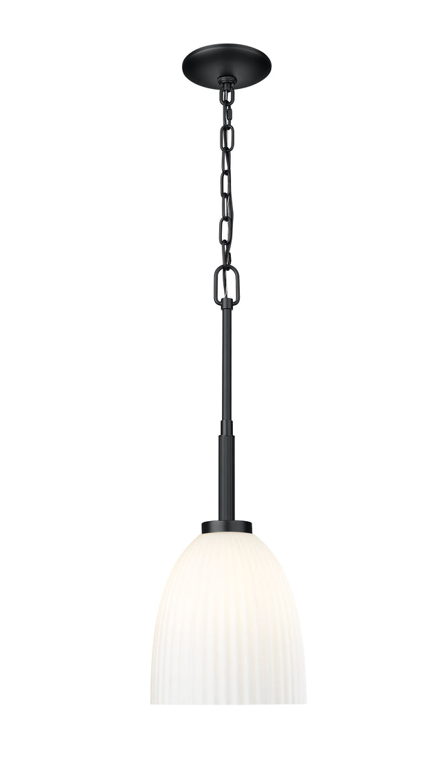 7518P8-MB - Naya 1 Light 8" Pendant - Matte Black