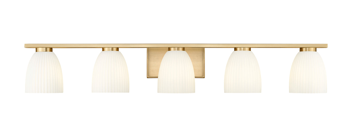 7518-5V-MGLD - Naya 5 Light 40" Vanity - Modern Gold