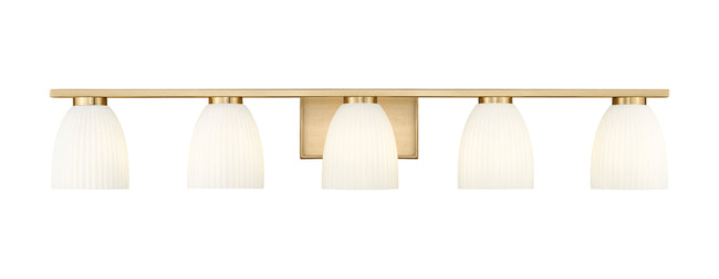 7518-5V-MGLD - Naya 5 Light 40" Vanity - Modern Gold