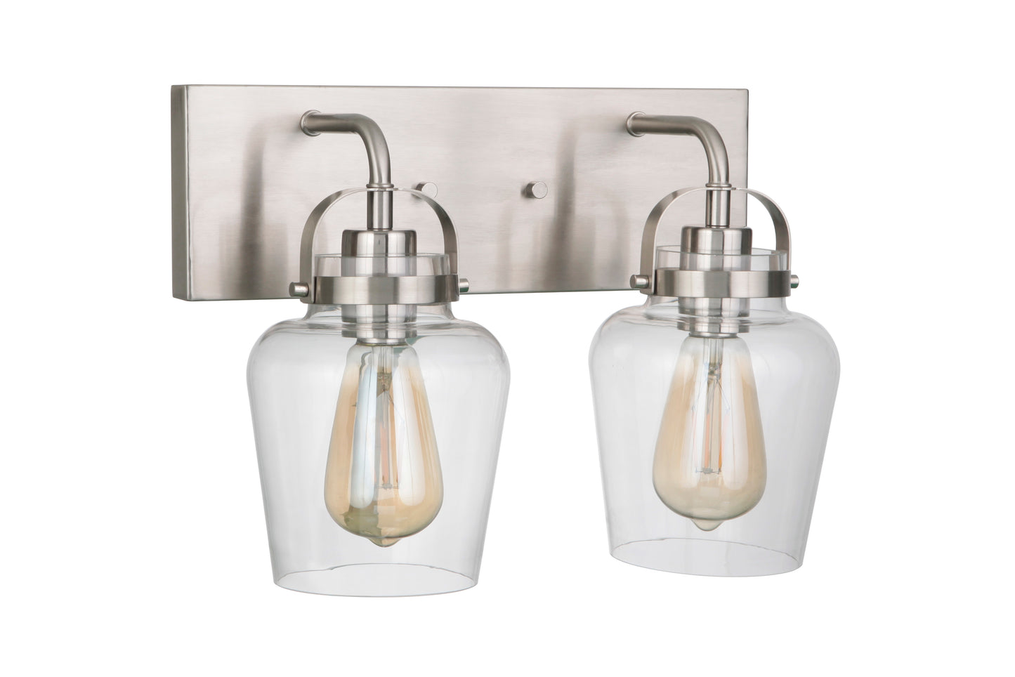 53502-BNK - Trystan 2 Light 14" Wide Vanity Light - Brushed Nickel