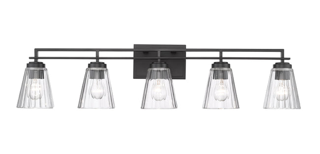 823-5V-MB - Lyna 5 Light 39" Vanity - Matte Black