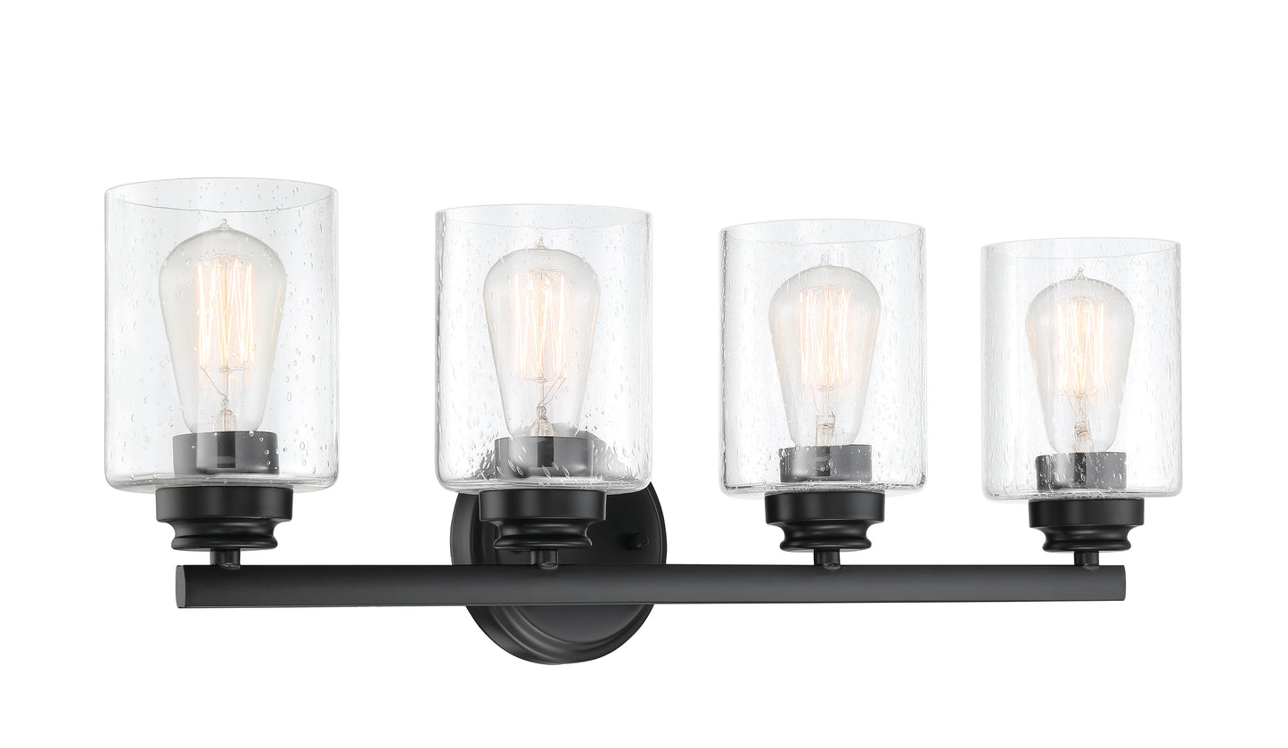 50504-FB - Bolden 4 Light 25" Wide Vanity Light - Flat Black