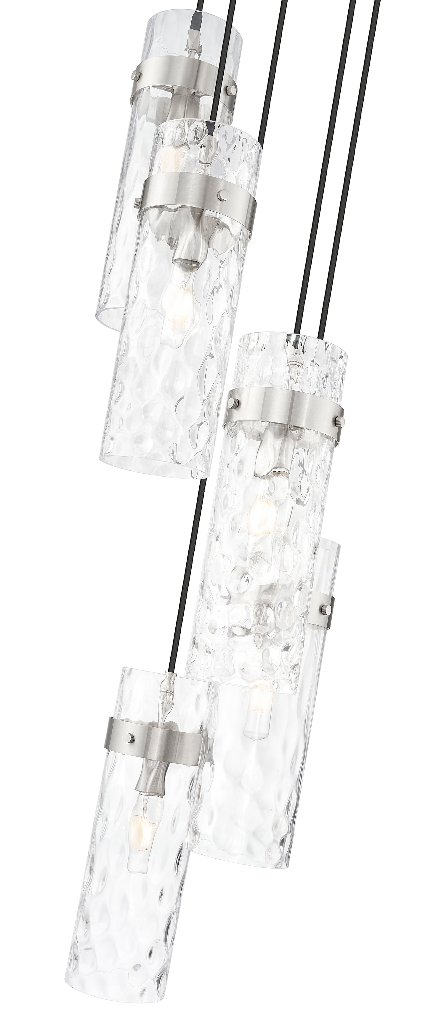 7002P5-5R-BN - Fontaine 5 Light 14" Chandelier - Brushed Nickel