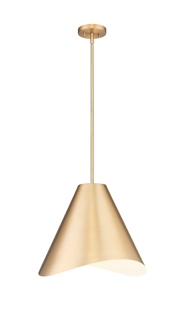 1952P18-MGLD - Aria 1 Light 18" Pendant - Modern Gold