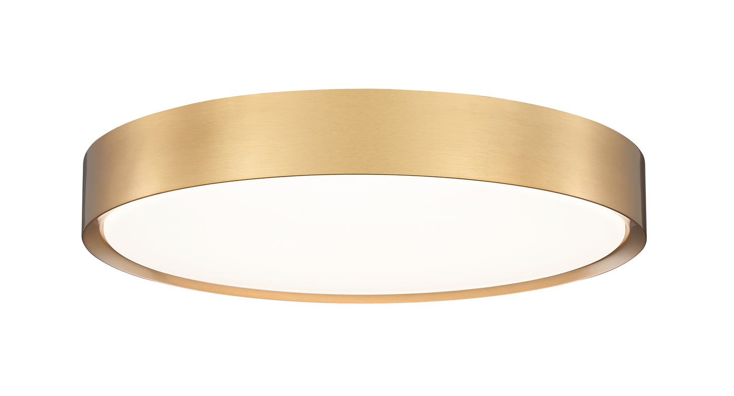1014F20-MGLD-LED - Kawan 1 Light Flush 20" Mount - Modern Gold