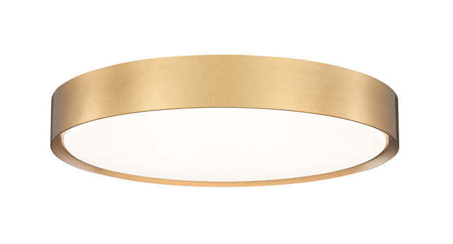 1014F20-MGLD-LED - Kawan 1 Light Flush 20" Mount - Modern Gold