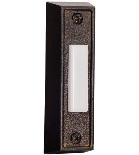 BS6-BZ - Push Button-Surface Mount 1 Light 0.88" Wide Chime Button - Bronze