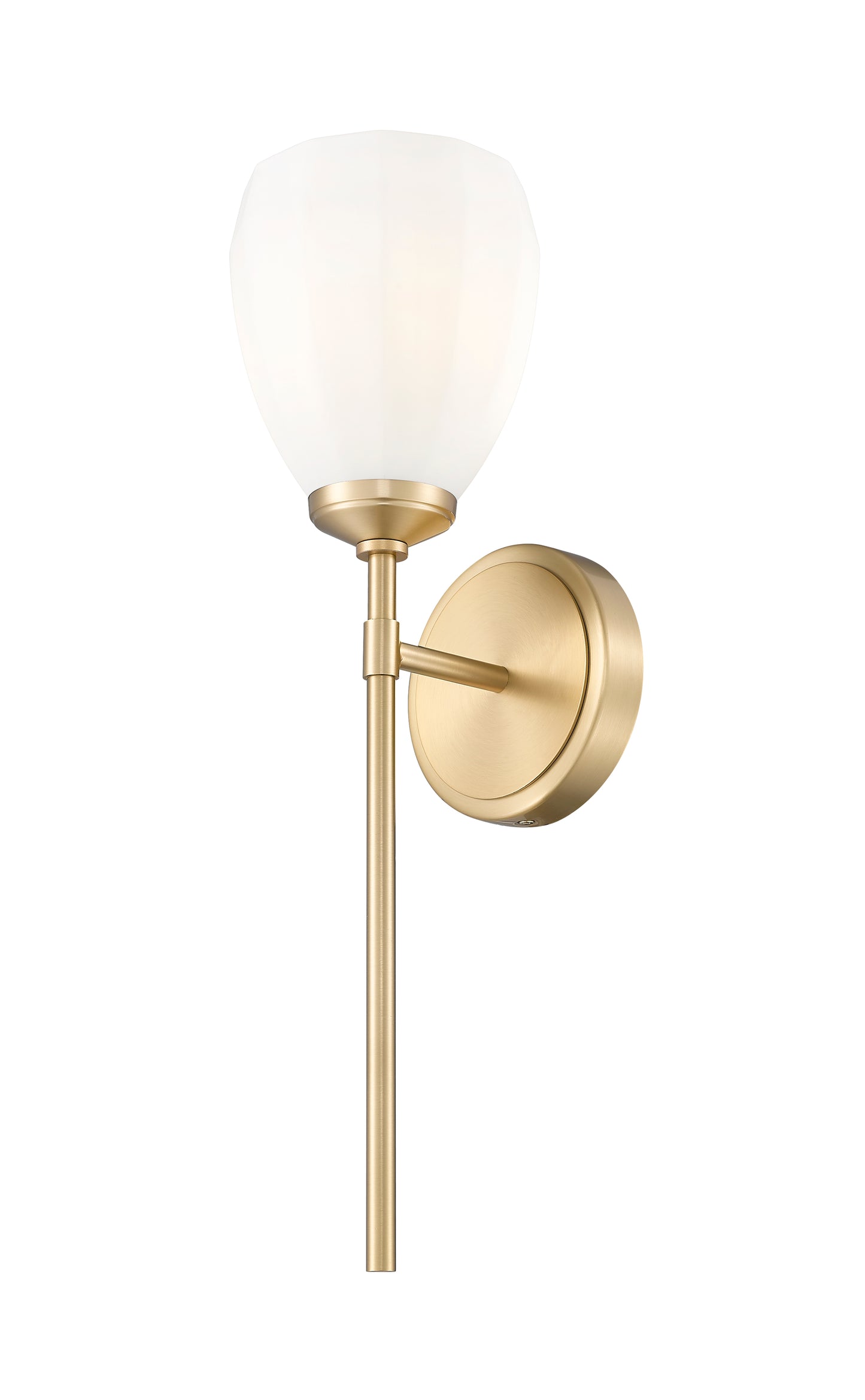 7004-1S-MGLD - Oren 1 Light Wall 19" Sconce - Modern Gold