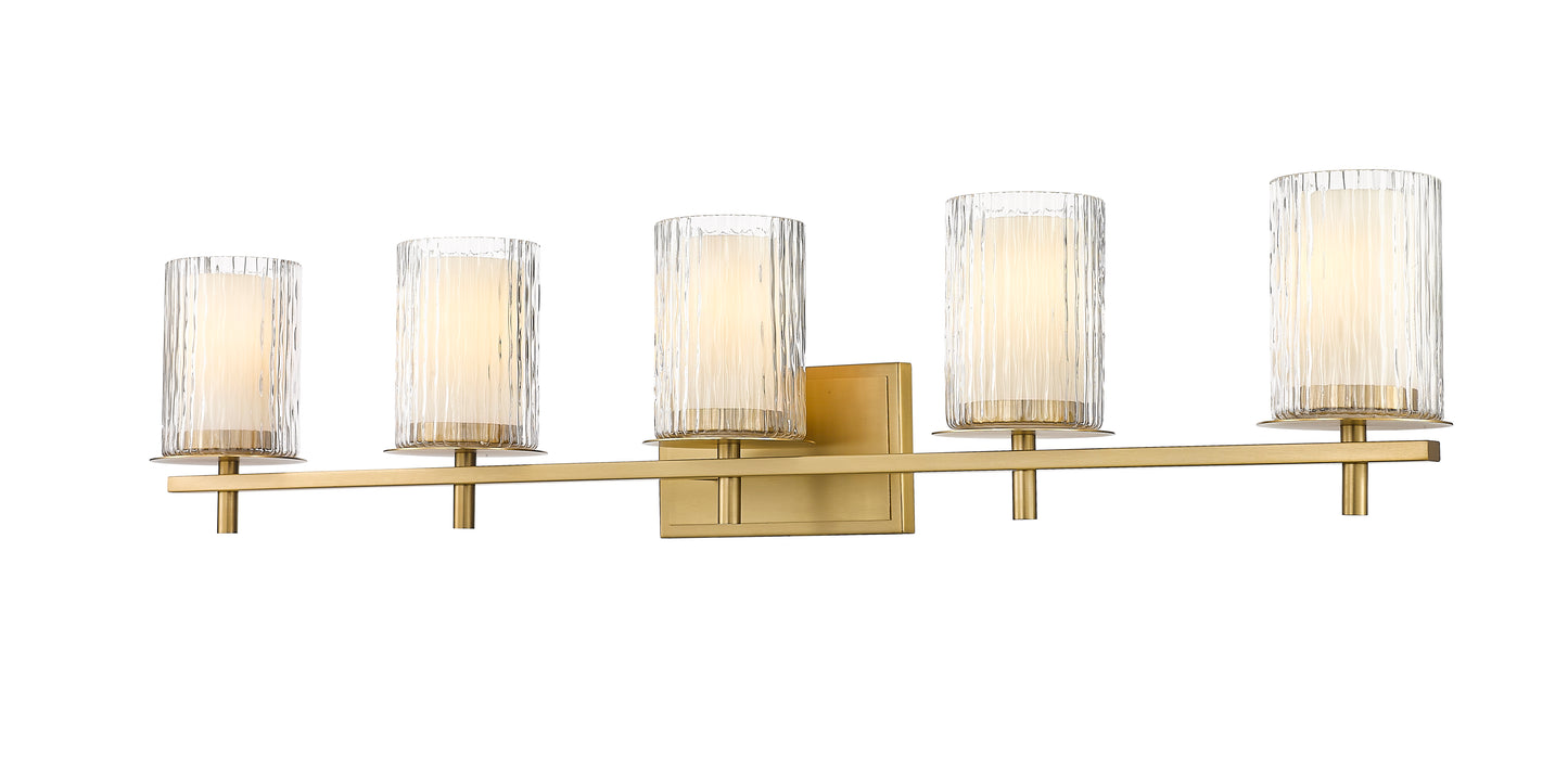1949-5V-MGLD - Grayson 5 Light 40" Vanity - Modern Gold