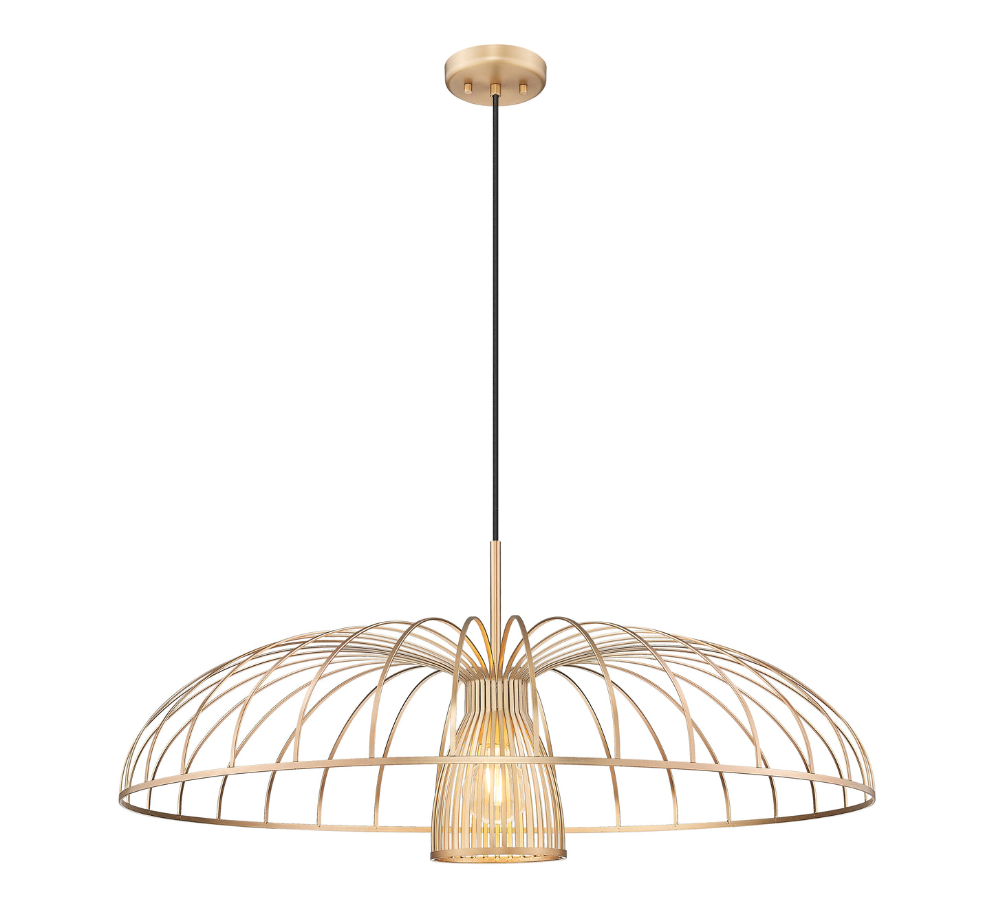623P35-MGLD - Valencia 1 Light 35" Pendant - Modern Gold