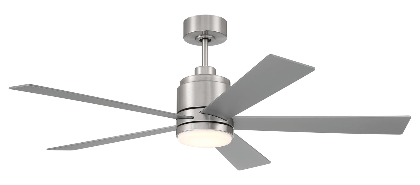 MCY52BNK5 - McCoy 52 5 Blade 52" 5 Blade Ceiling Fan with Light Kit - Brushed Nickel