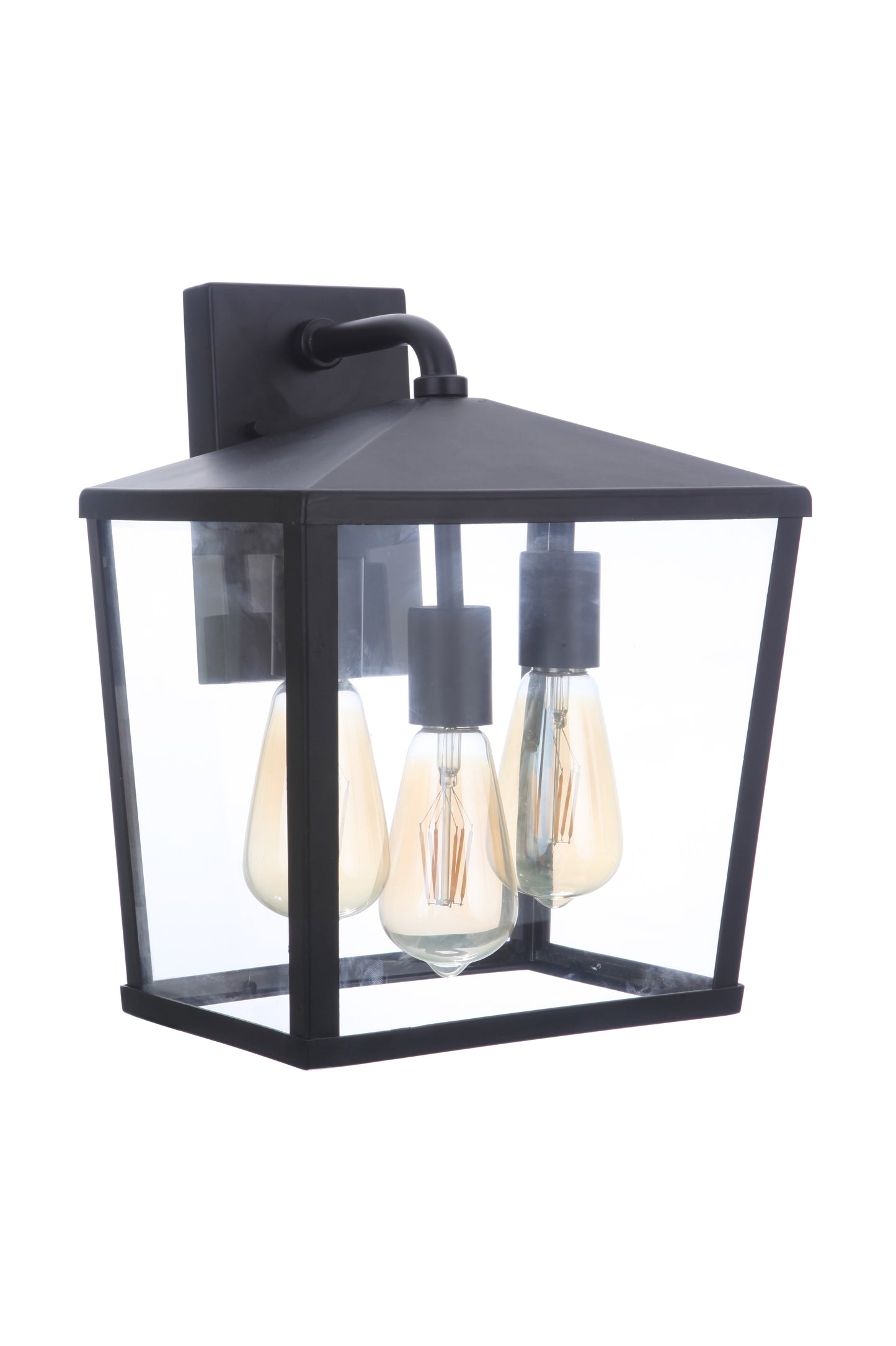 ZA4624-MN - Olsen 3 Light 13.38" High Outdoor Wall Lantern - Midnight