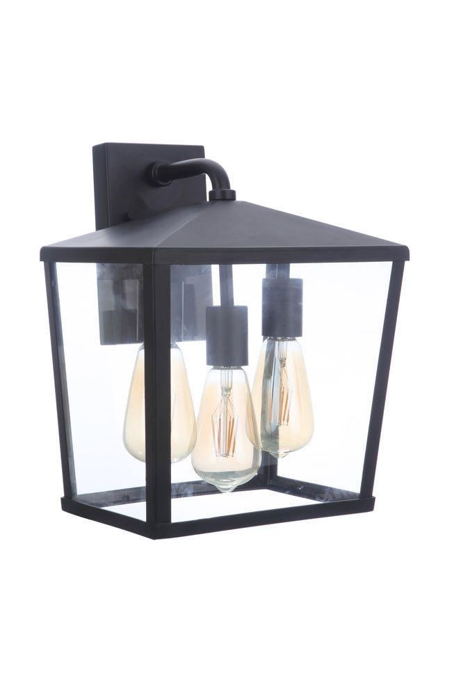 ZA4624-MN - Olsen 3 Light 13.38" High Outdoor Wall Lantern - Midnight