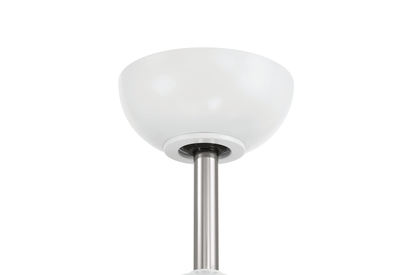 OTT60WPLN3 - Otto 60" 3 Blade Ceiling Fan with Light Kit - White / Polished Nickel