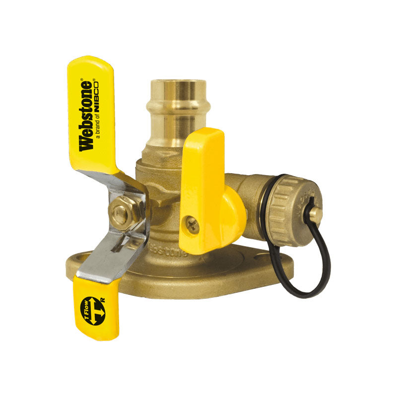 H-81413HV - 3/4" Isolator - Rotating Flange - Multi-Function Hi-Flow Hose Drain - Press x Flange