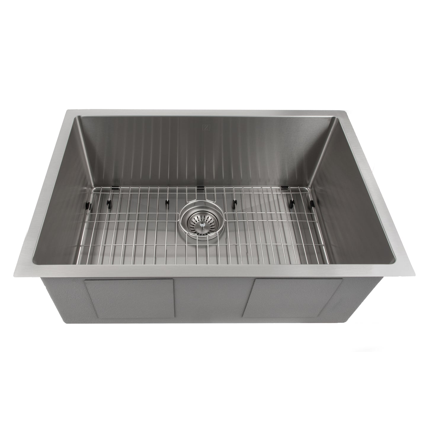 SRS-30 - 30" Meribel Undermount Single Bowl Stainless Steel Kitchen Sink with Bottom Grid