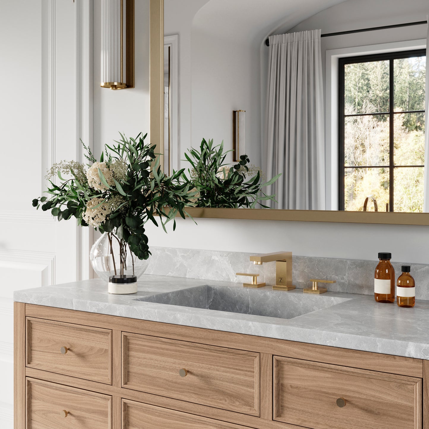 CBY-BF-PG - Autograph Edition Crystal Bay Bath Faucet in Polished Gold
