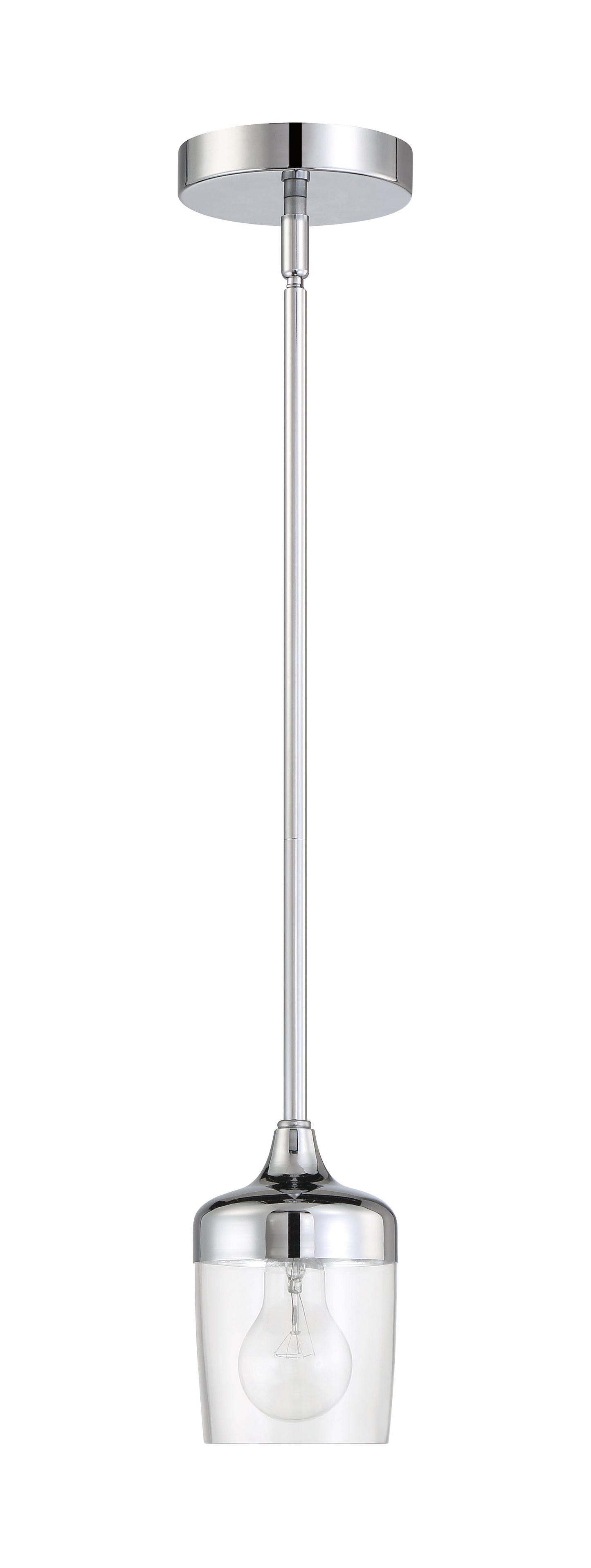 58191-CH - Wrenn 1 Light 5.12" Wide Mini Pendant - Chrome