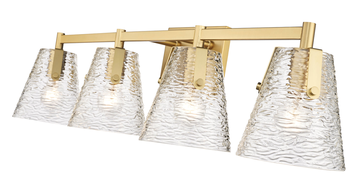 1101-4V-MGLD - Analia 4 Light 36" Vanity - Modern Gold