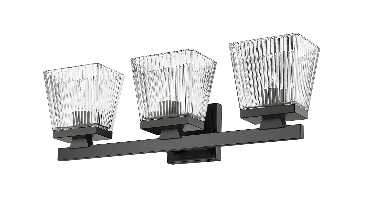 1936-3V-MB - Astor 3 Light 23" Vanity - Matte Black