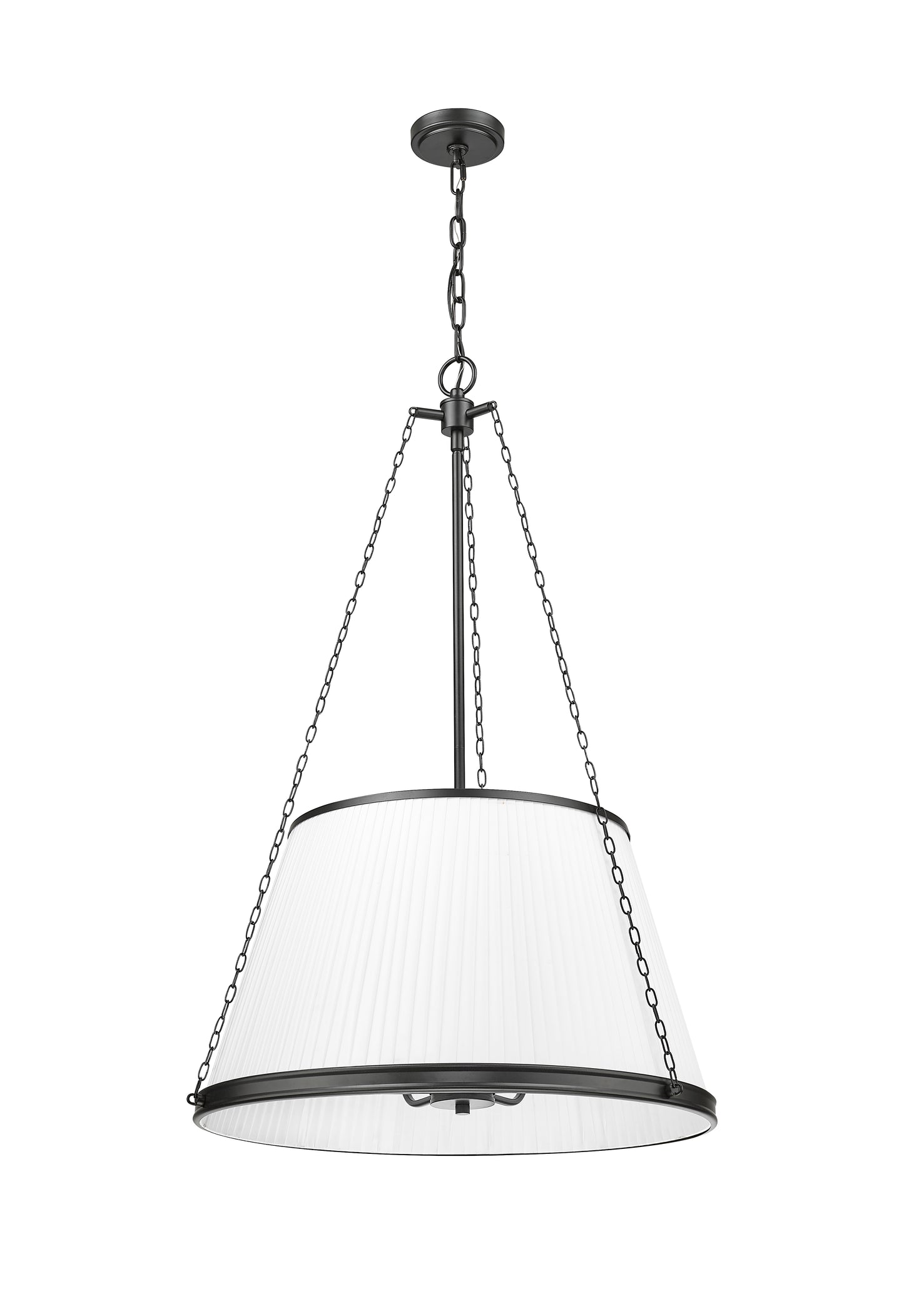 1954P24-MB - Madeline 6 Light 24" Pendant - Matte Black
