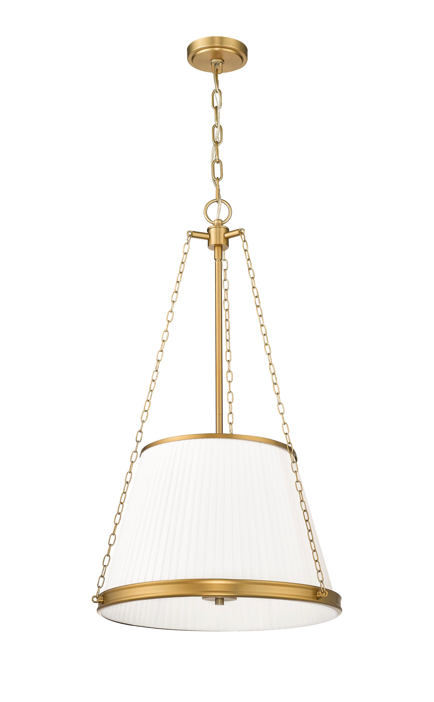 1954P18-MGLD - Madeline 5 Light 18" Pendant - Modern Gold
